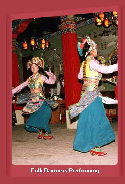 Folk Dancers Performing