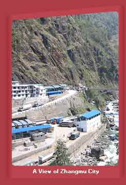 A View of Jhangmu City