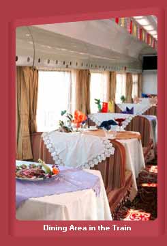Dining Area in the Train