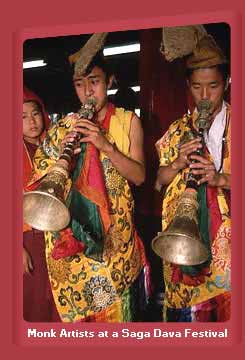 Monk Artists at a Saga Festival