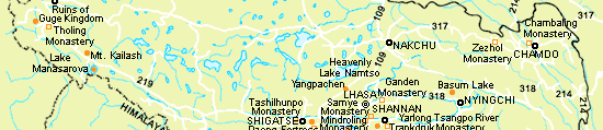 Map of Tibet