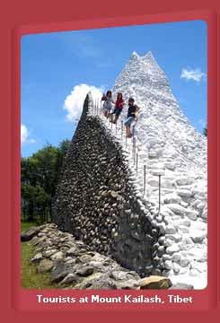 Tourists at Mount Kailash, Tibet